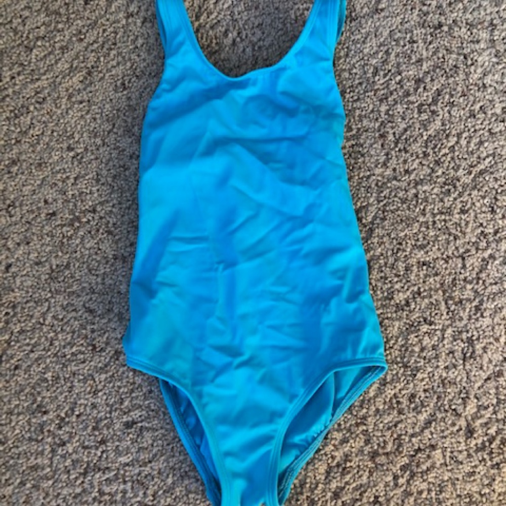 NWOT Lands' End girls one piece swimsuit